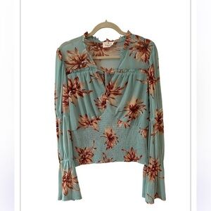 Floral Print Women’s Tunic Top